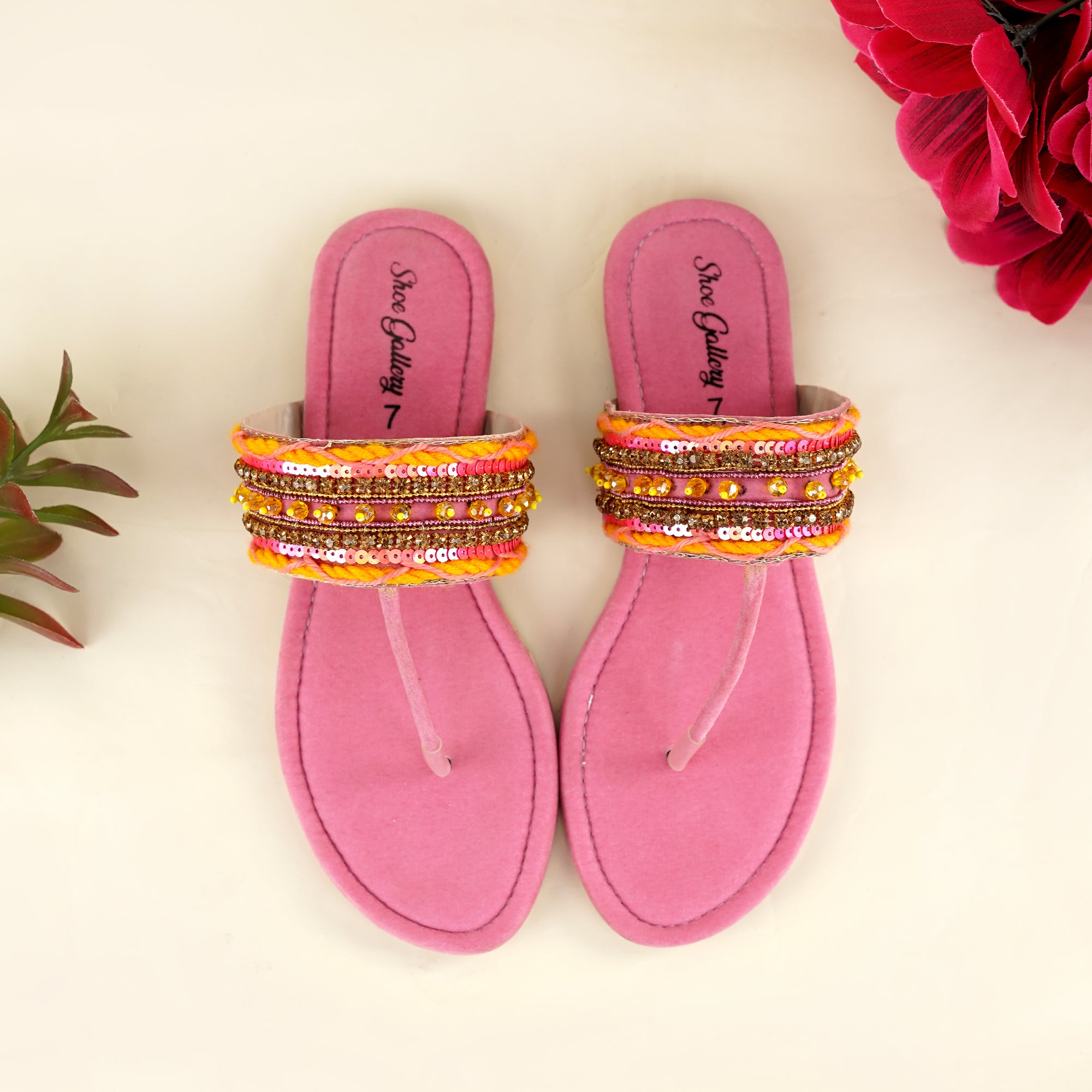 Braided sparkle Pink