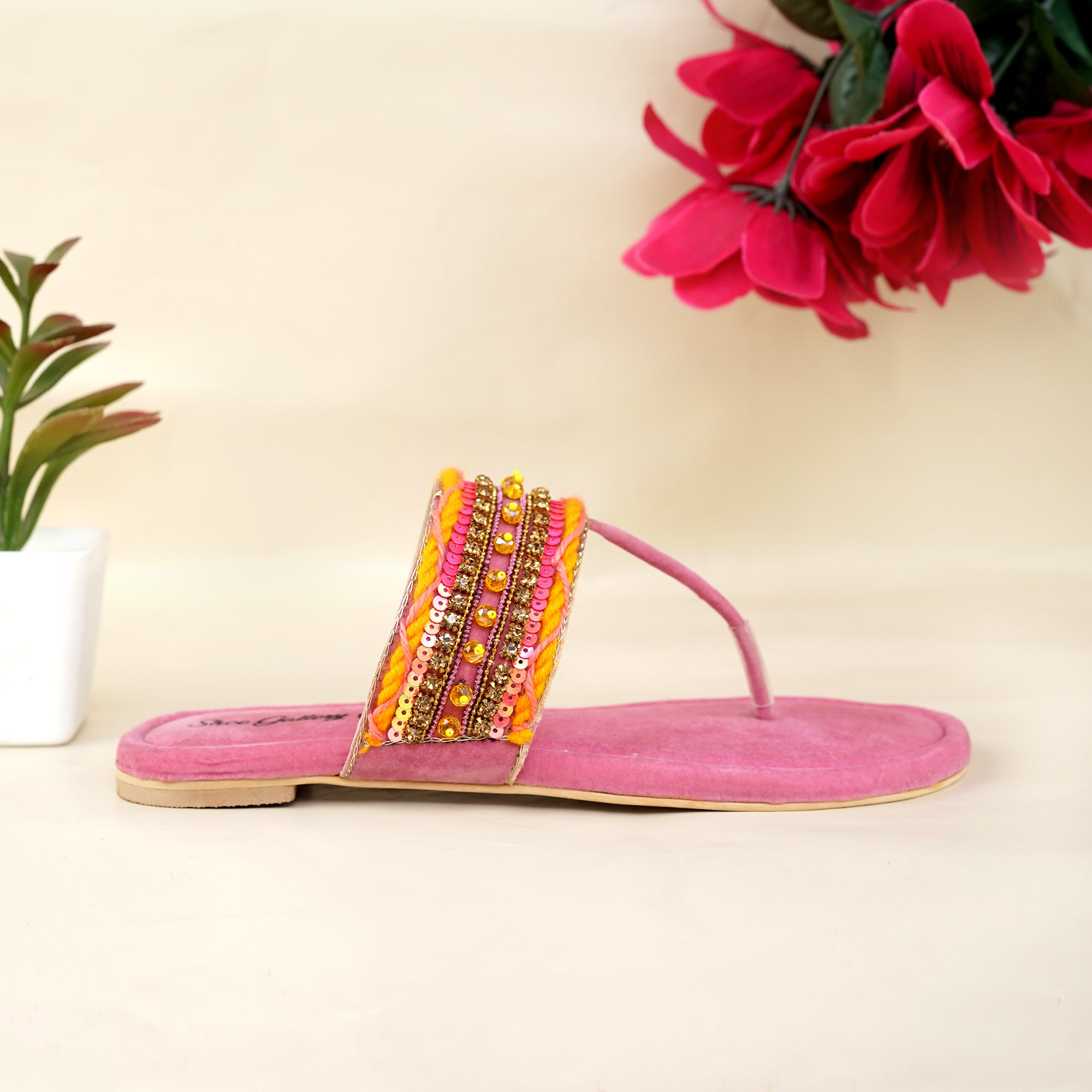 Braided sparkle Pink