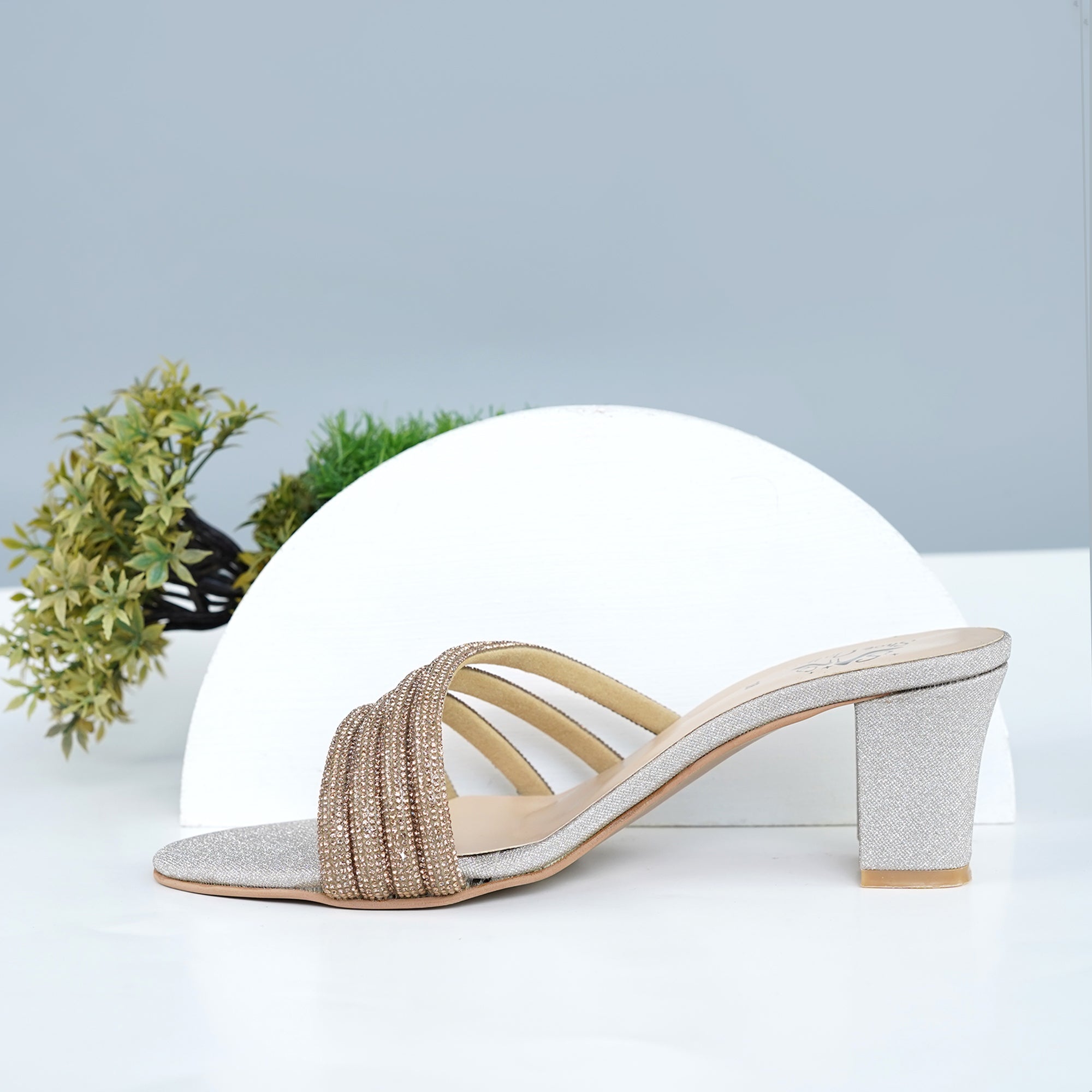 Kyra Golden Block Heel