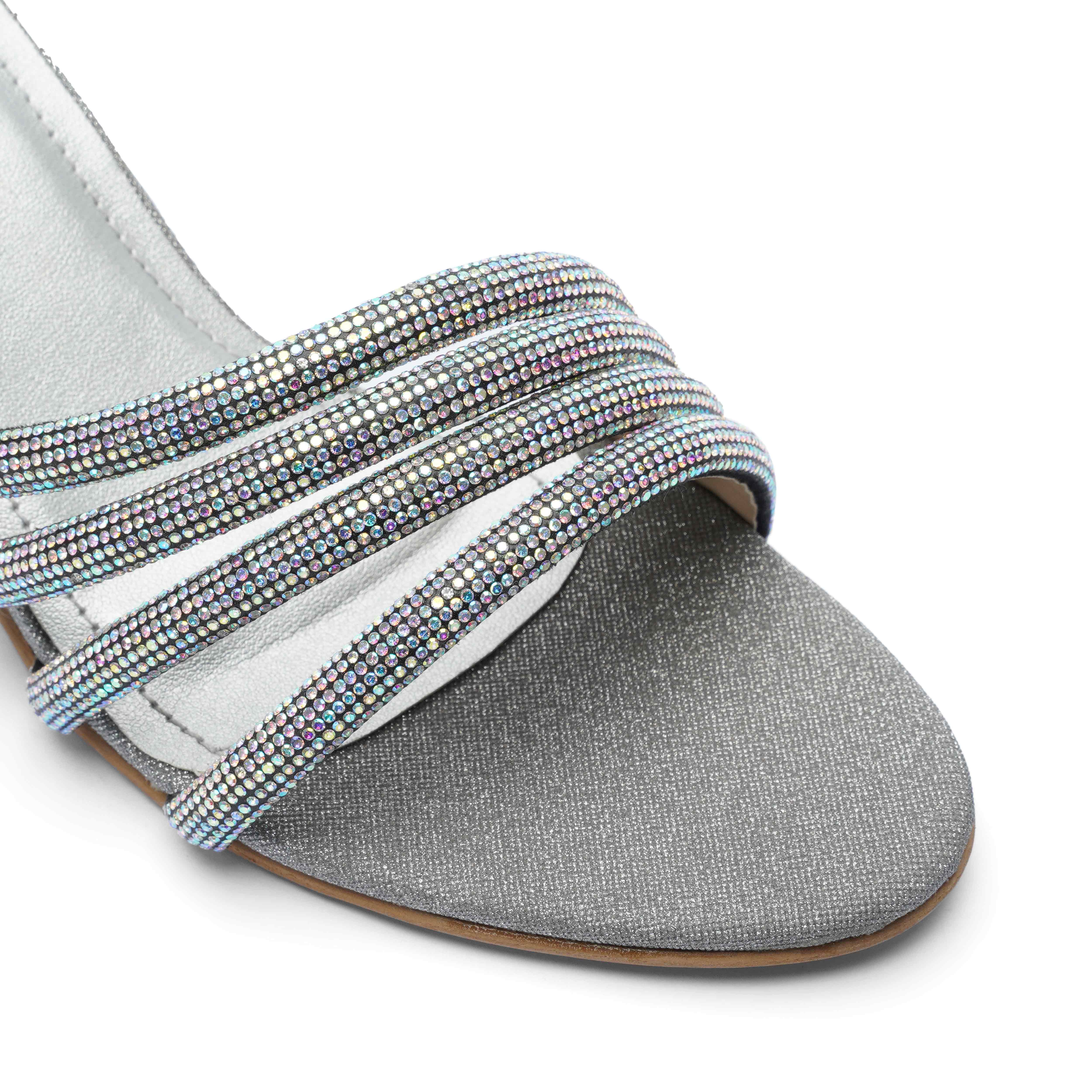 Kyra Grey Block Heel
