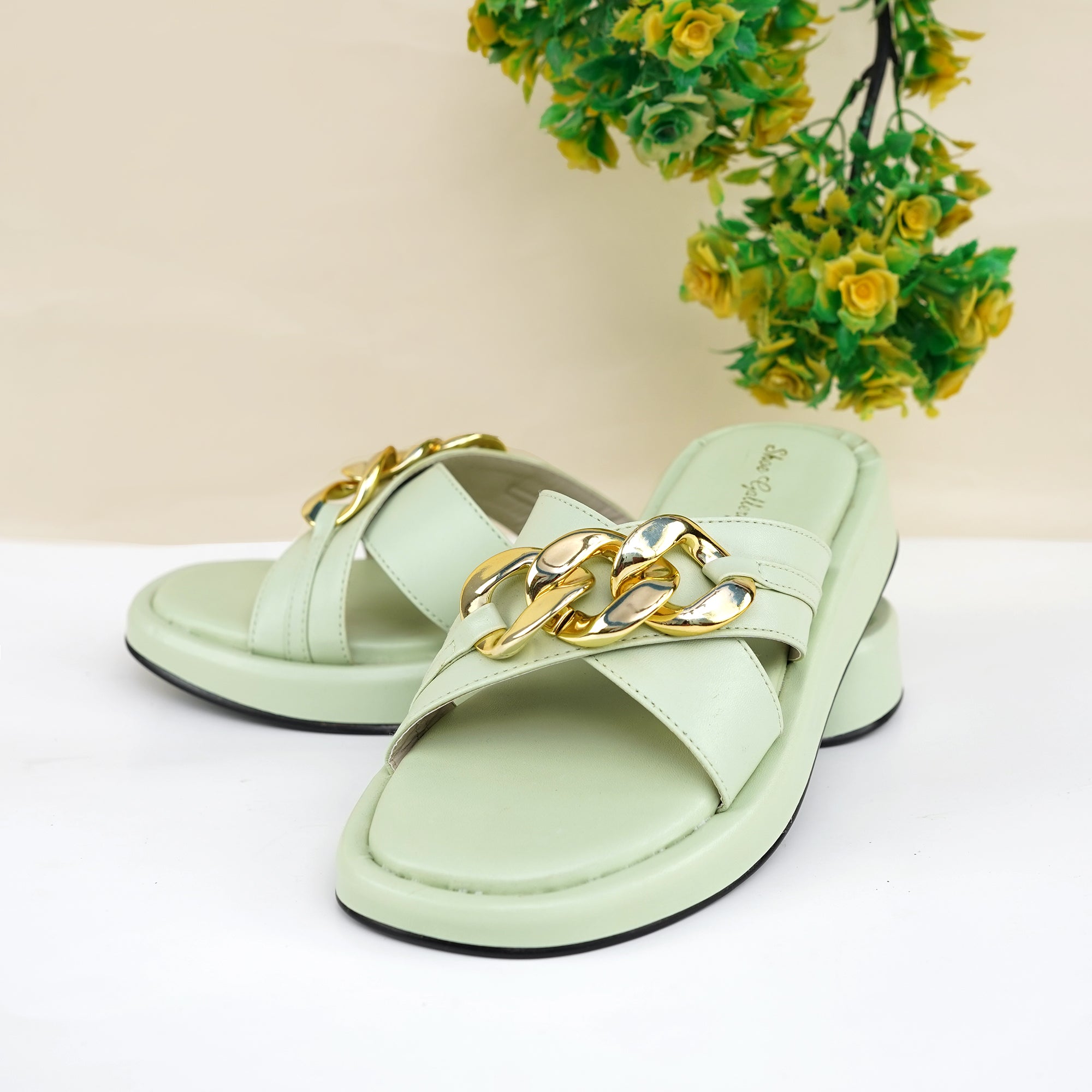 Buckle slides Mint Green
