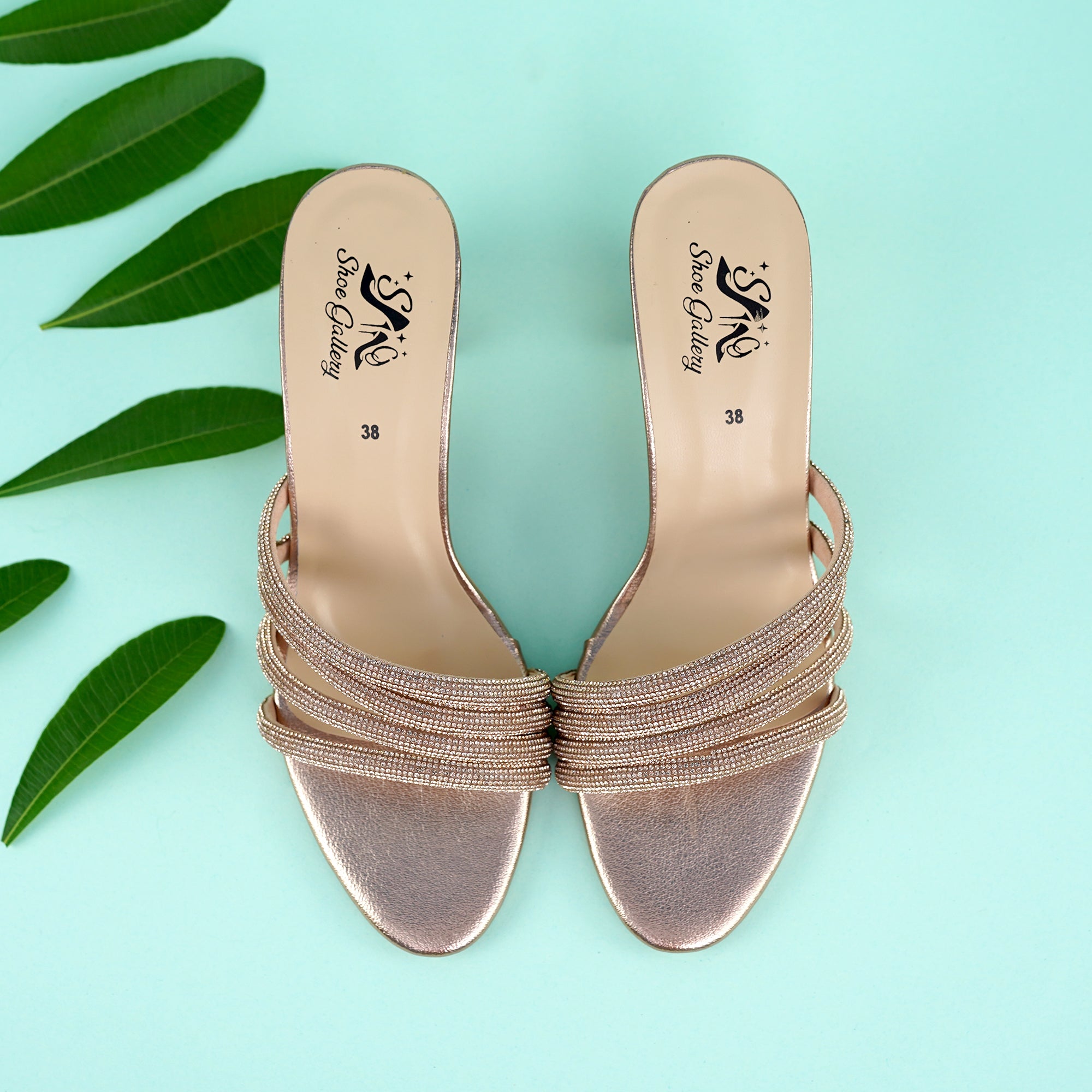 Kyra Peach Block Heel