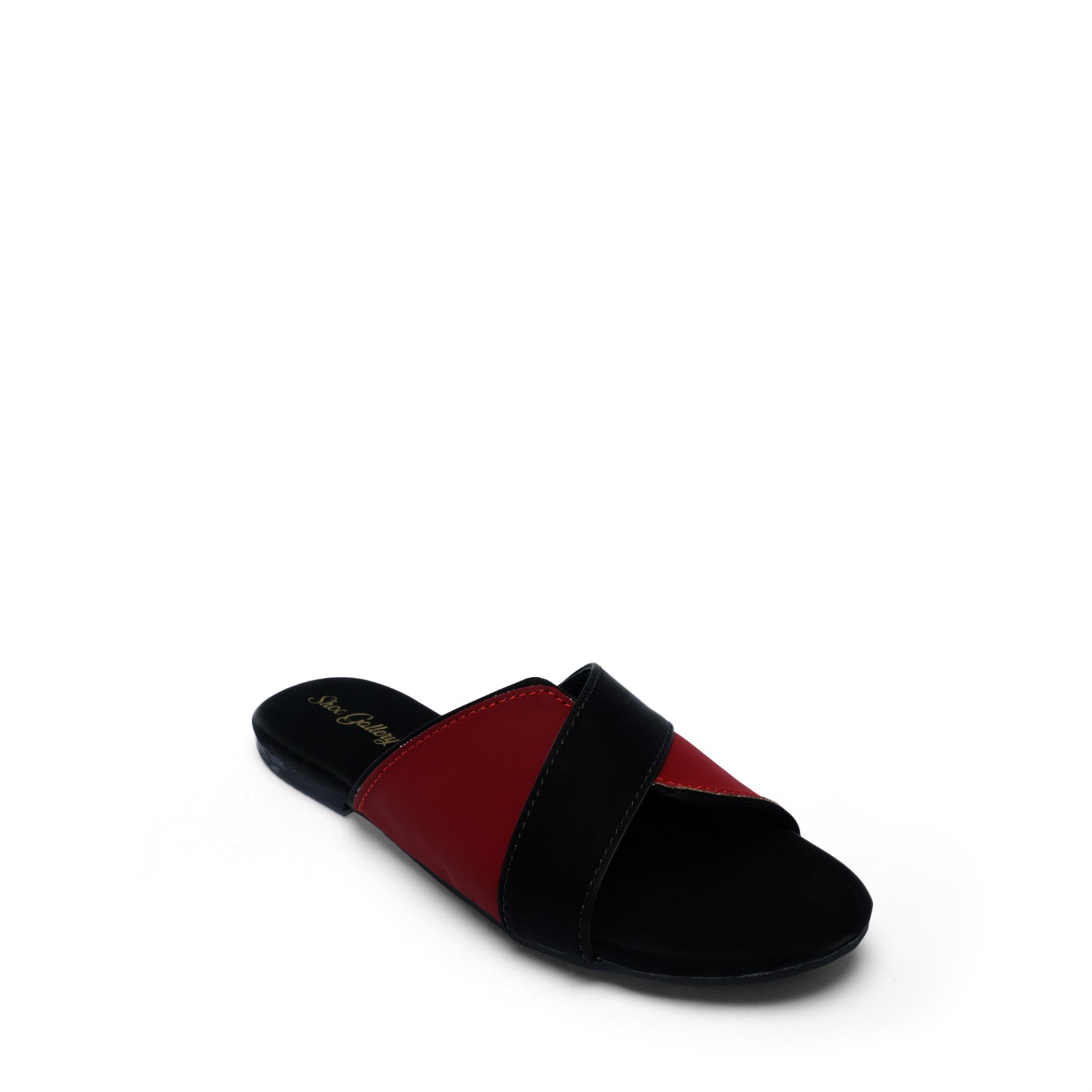 Double Shade Ethnic Chappal | Black