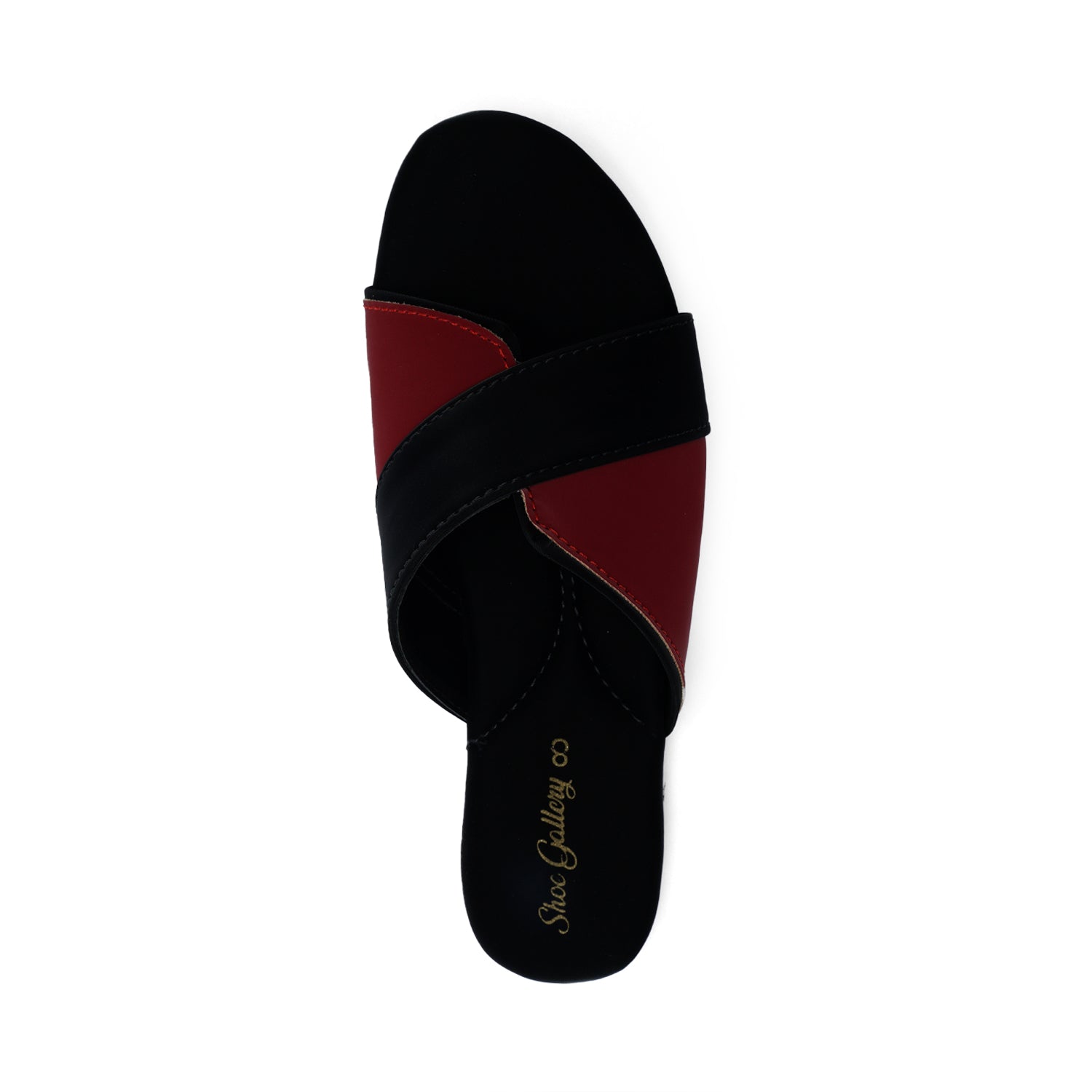 Double Shade Ethnic Chappal | Black