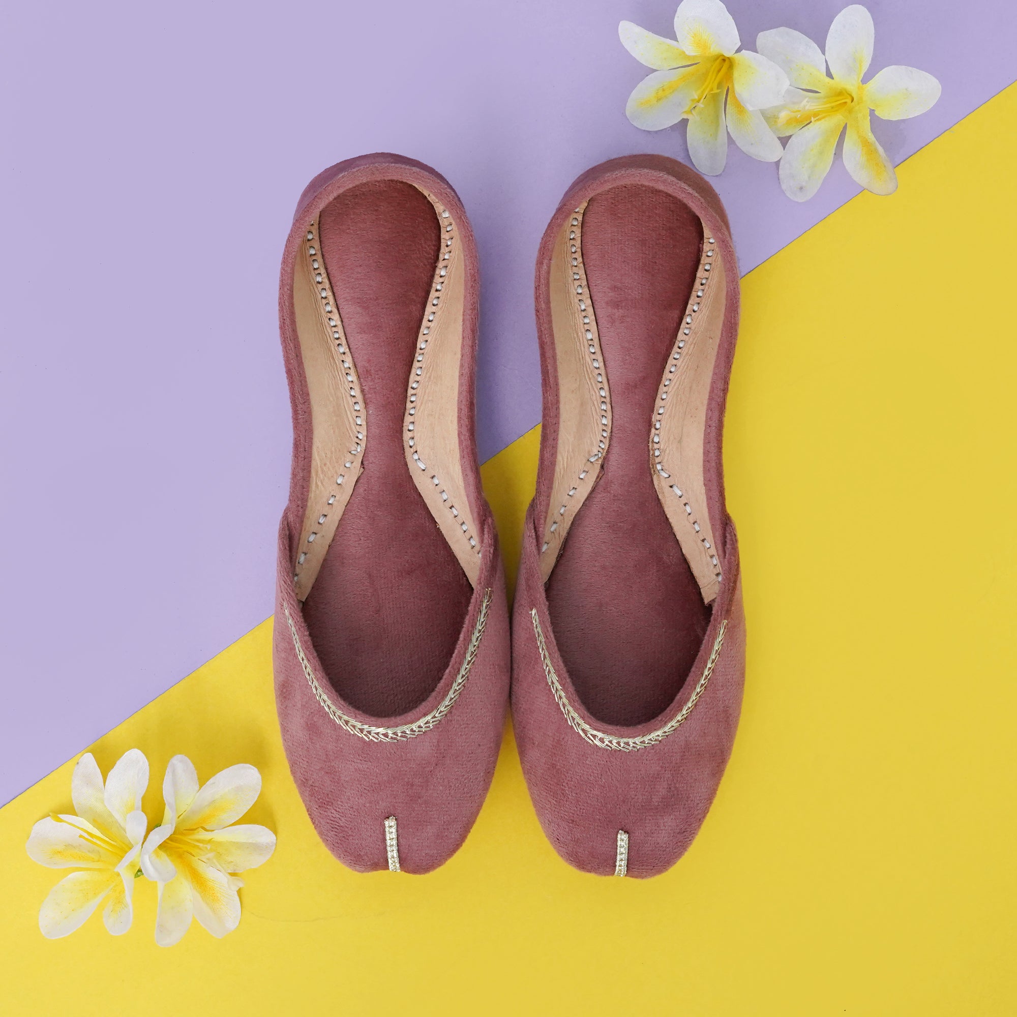 Tea Pink Velvet Khusa