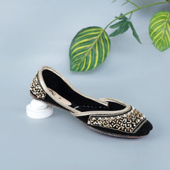 Black Elegant Velvet Khusa