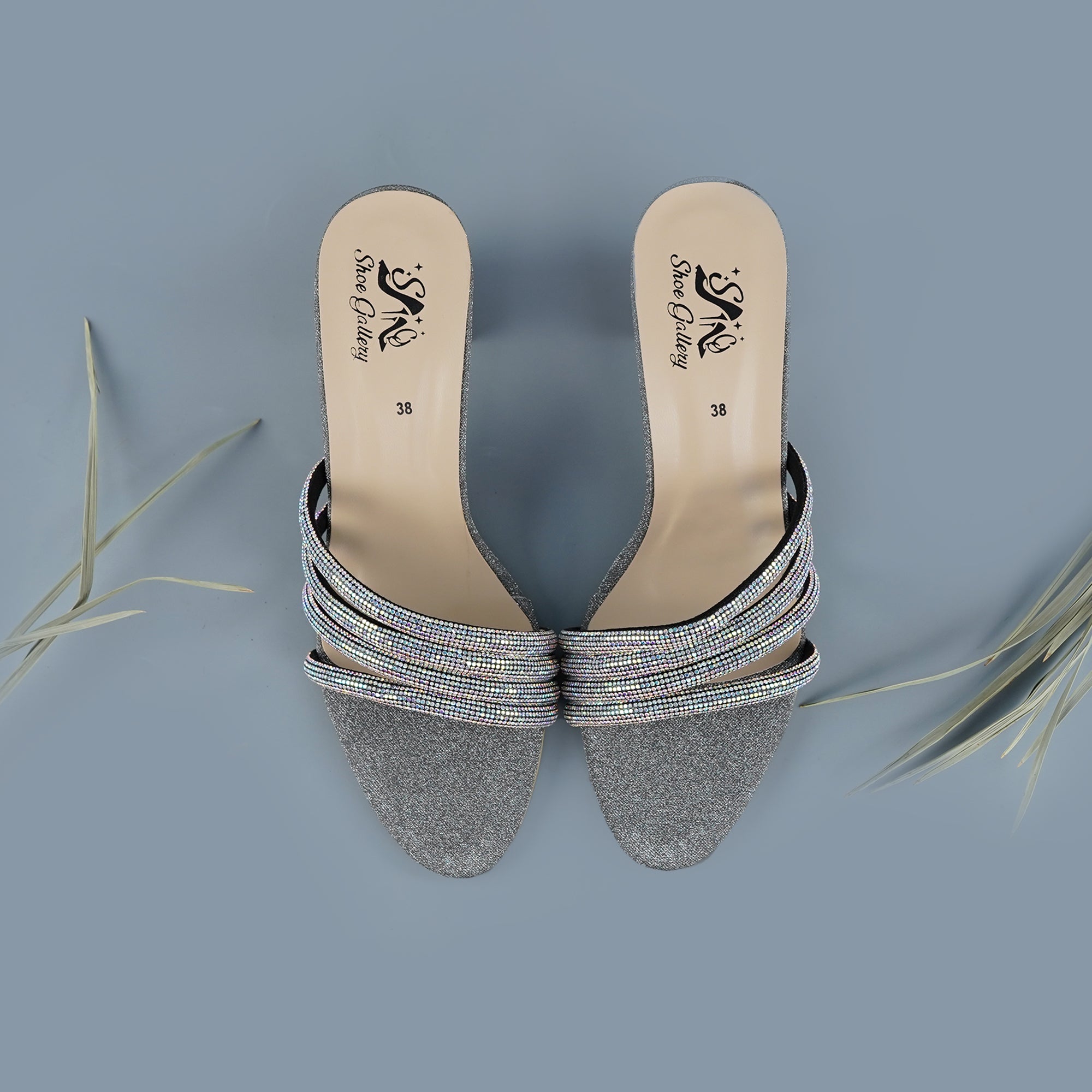 Kyra Grey Block Heel