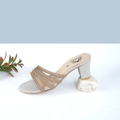 Kyra Golden Block Heel