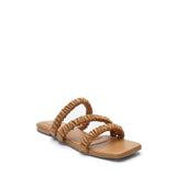 Zigzag Flat Chappal | Brown