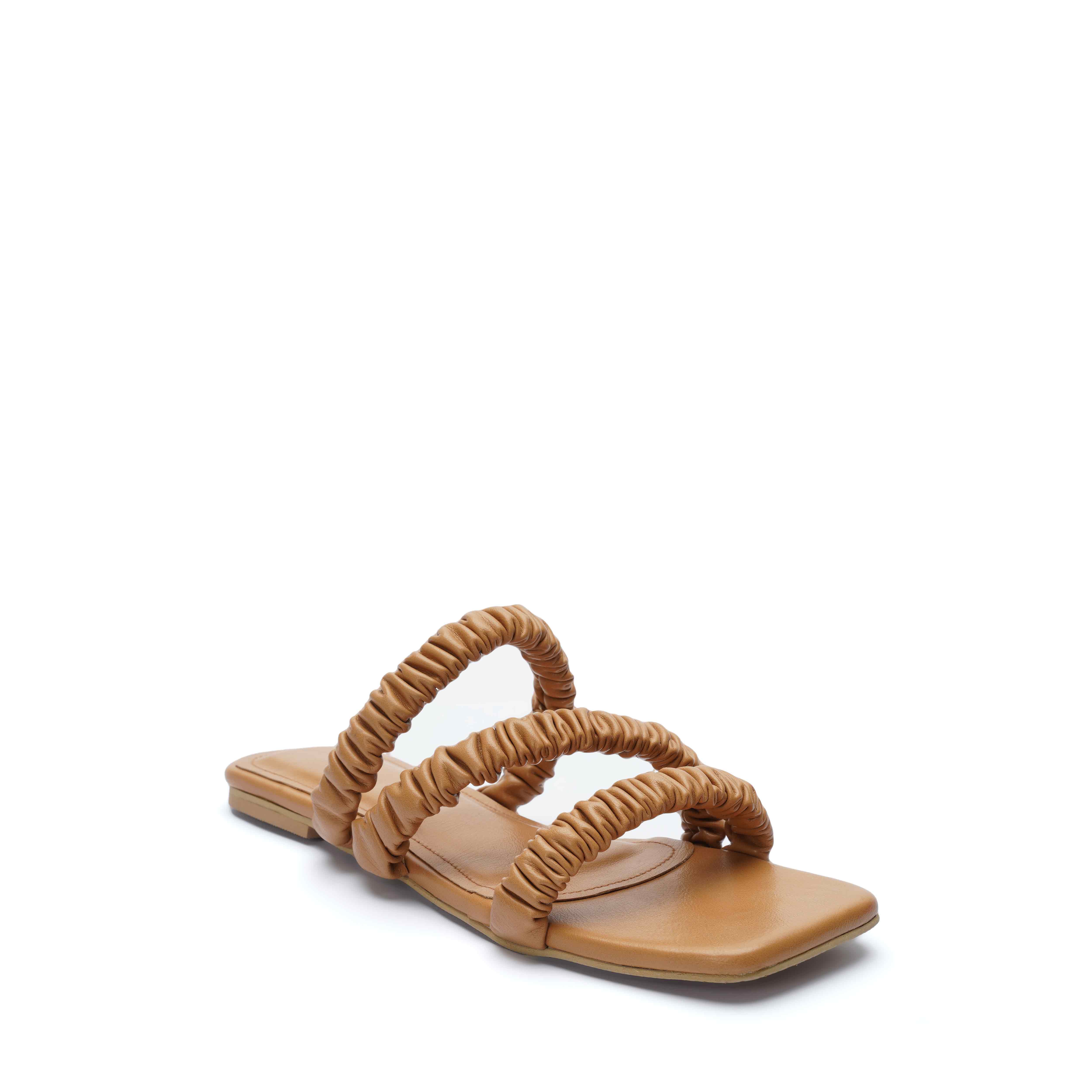 Zigzag Flat Chappal | Brown