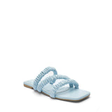 Zigzag Flat Chappal | Sky Blue