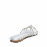 Gem-Embellish Chain Chappal | Peach