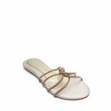 Gem-Embellish Chain Chappal | Silver