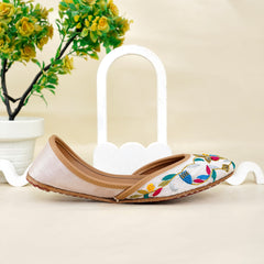 Flora woven white khusa
