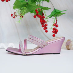 Zigzag Chain Embalish Bed_Heel Pink