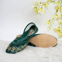 Emerald Net Embalish Khussa