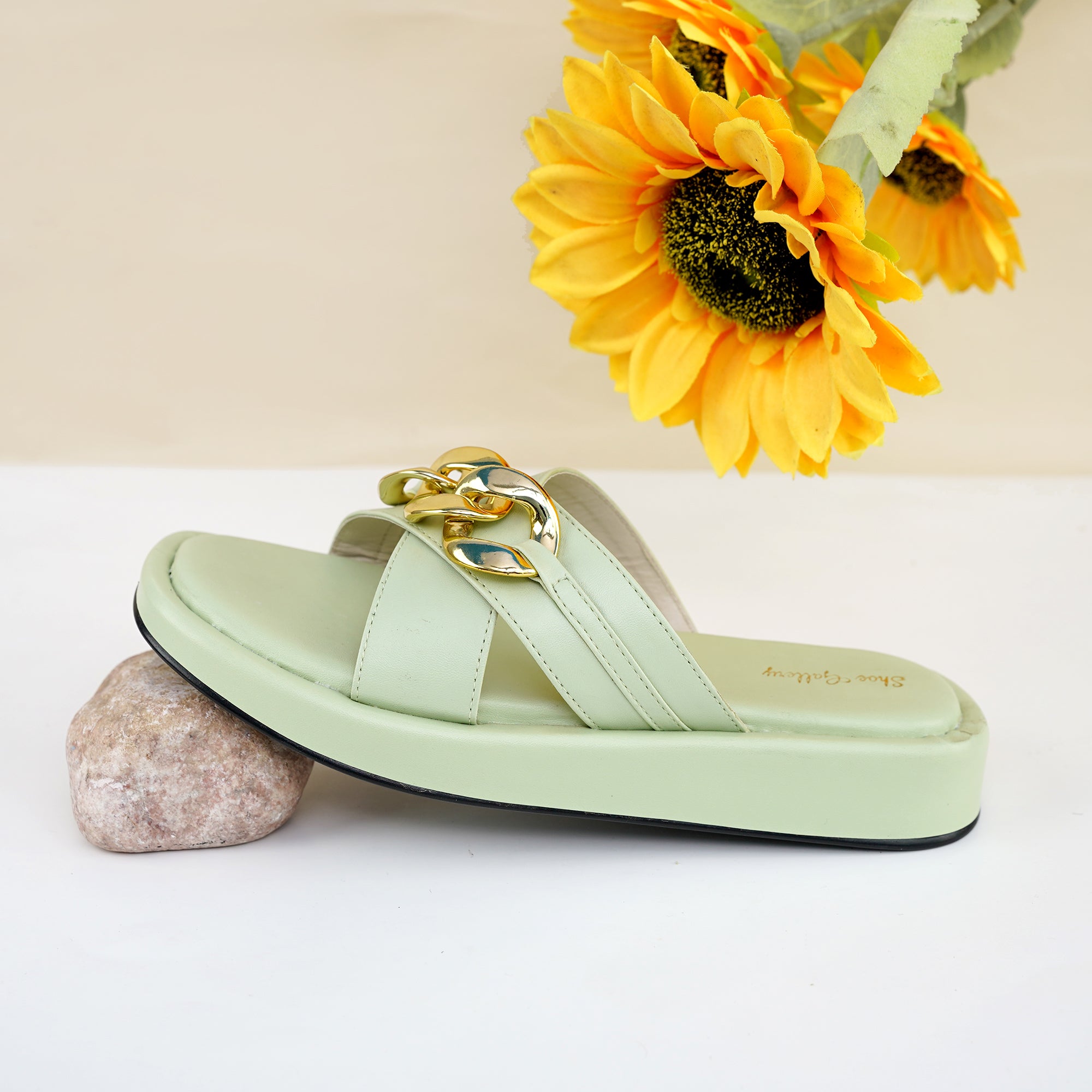 Buckle slides Mint Green