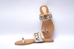 Flora woven Kolhapuri