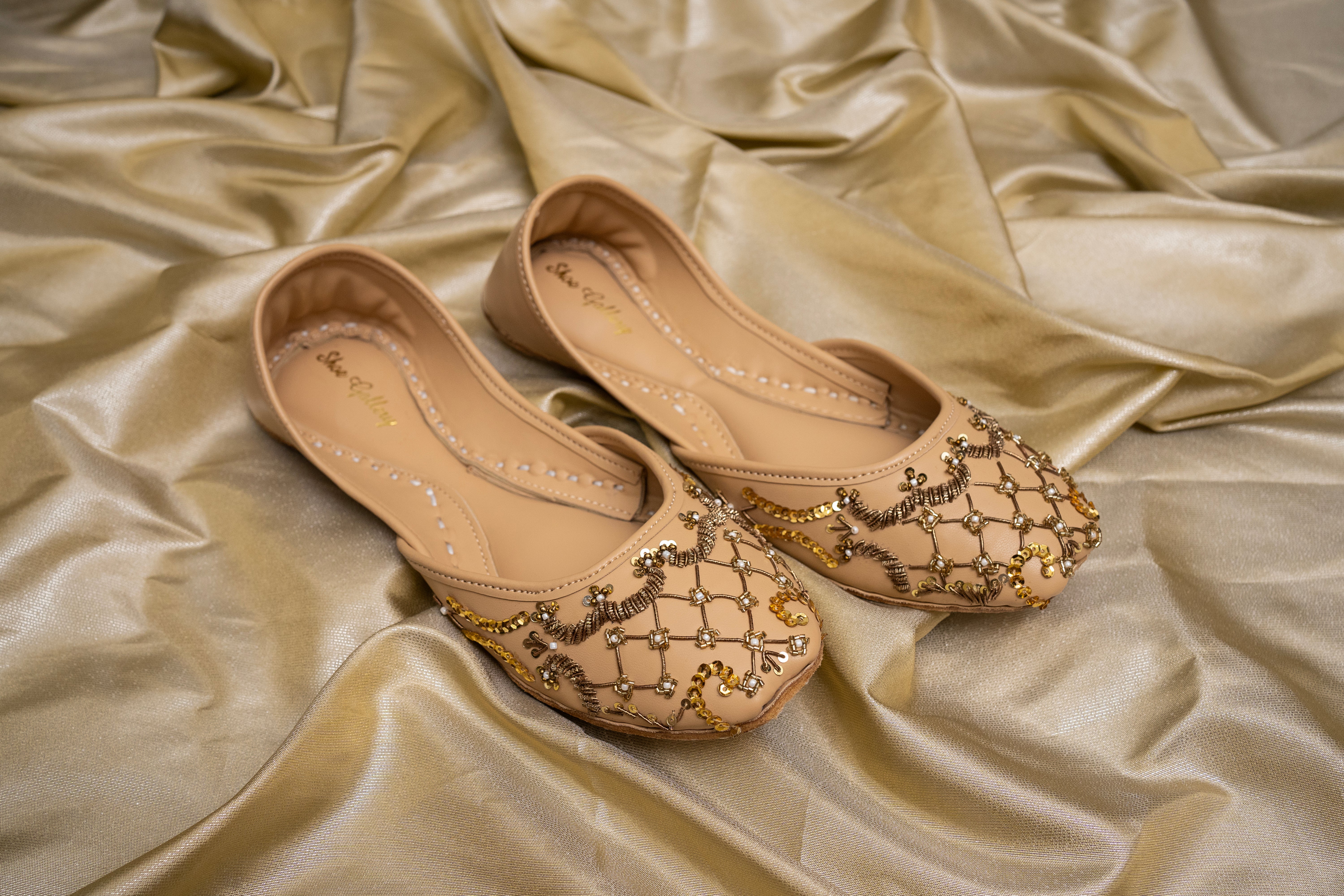 Desert embellished khussa